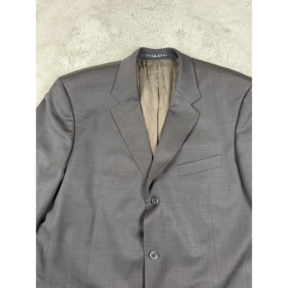 Hugo Boss Virgin Wool Blazer Sport Coat Business Casual Gray 46R (see‎ all pics)